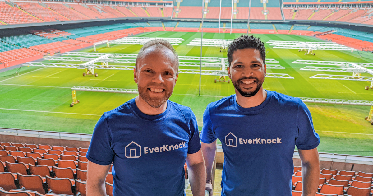 Photo of EverKnock founders Steve and Dan